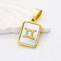 Gold Gemini charm