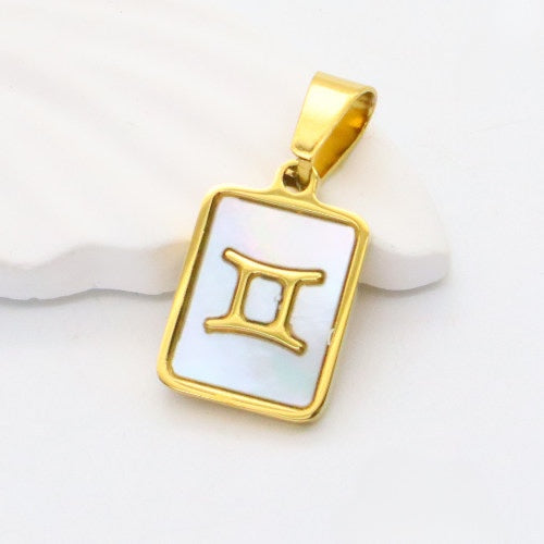 Gold Gemini charm