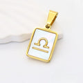 Gold Libra charm