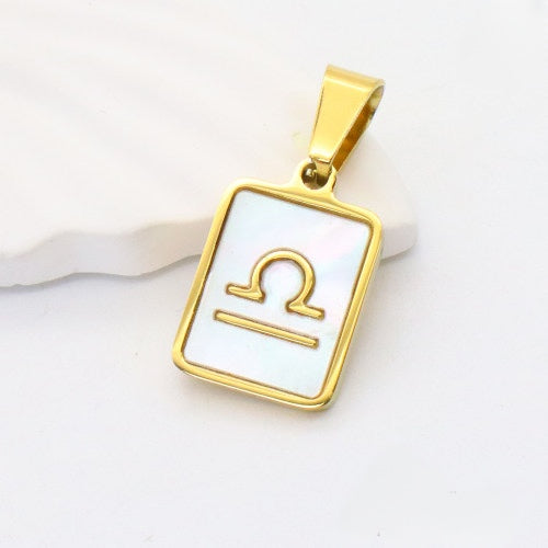 Gold Libra charm