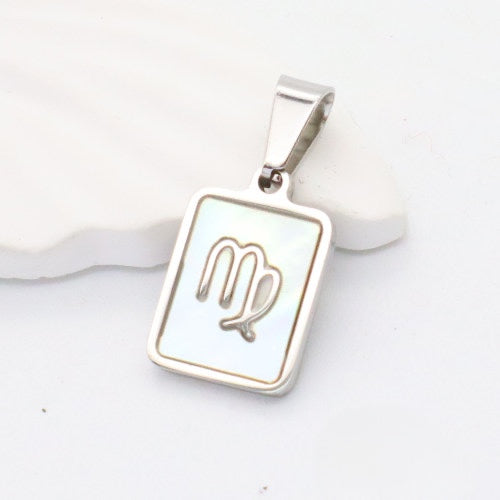 Silver Virgo charm