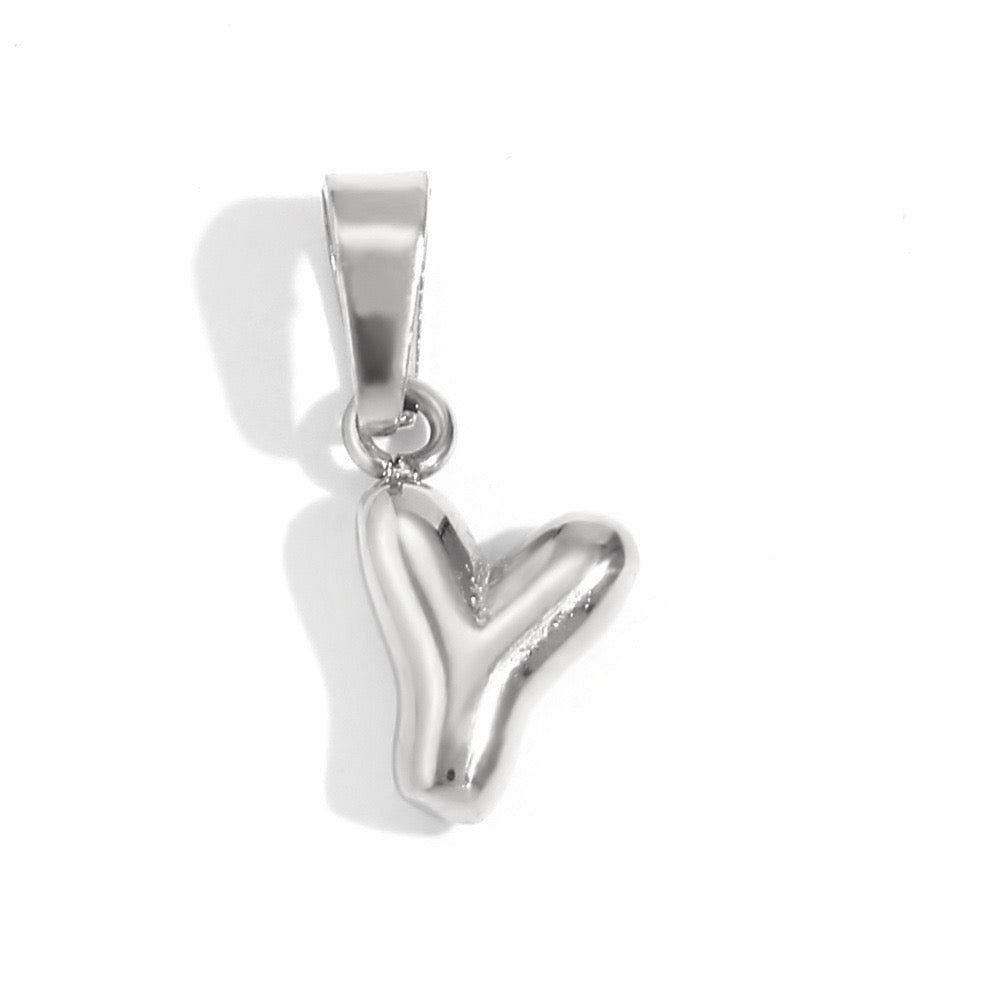 Silver Y charm