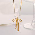 Gold Vintage Bow necklace