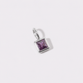 Silver February charm