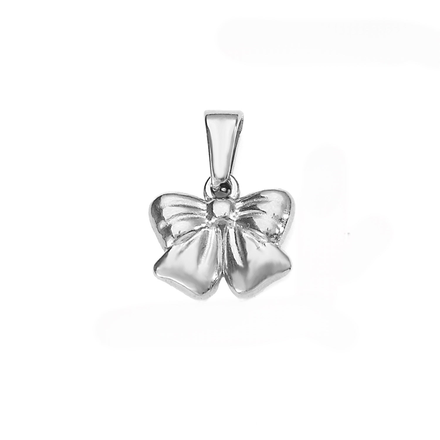 Silver Classic bow charm