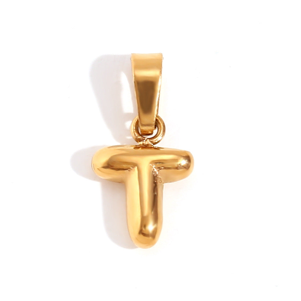 Gold T charm