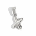 Silver X charm