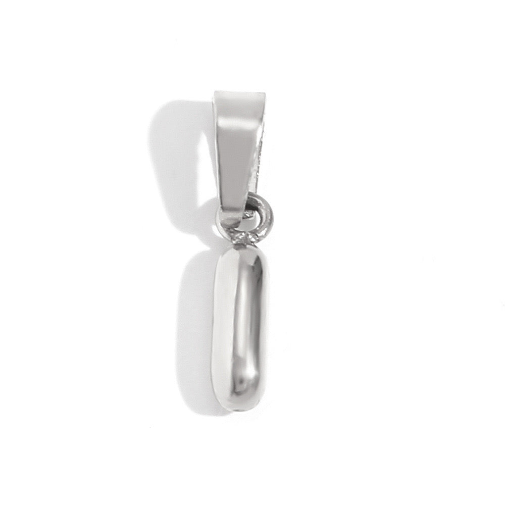 Silver I charm