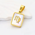 Gold Virgo charm