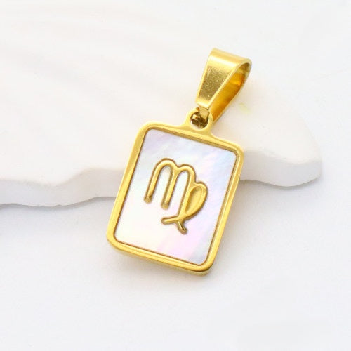 Gold Virgo charm