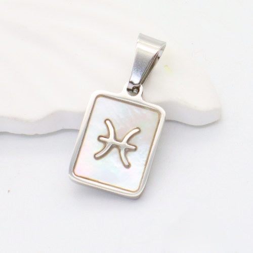 Silver Pisces charm