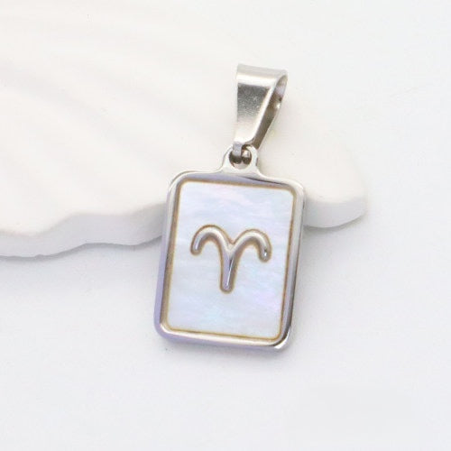 Silver Aries charm
