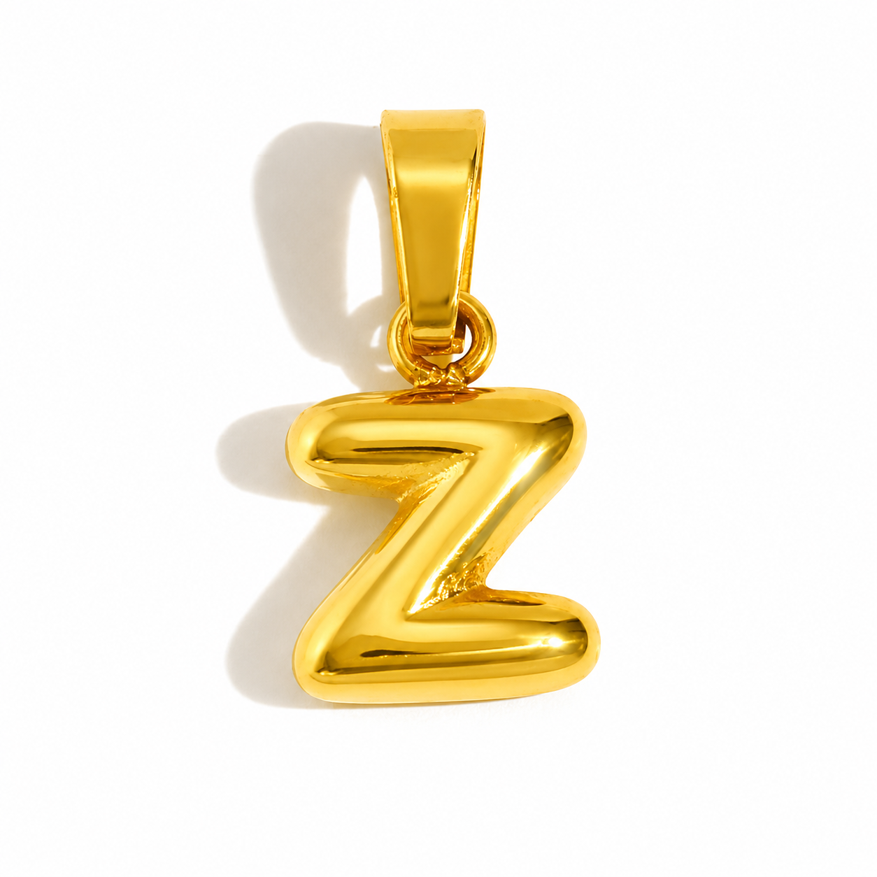 Gold Z charm