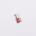 Silver July charm