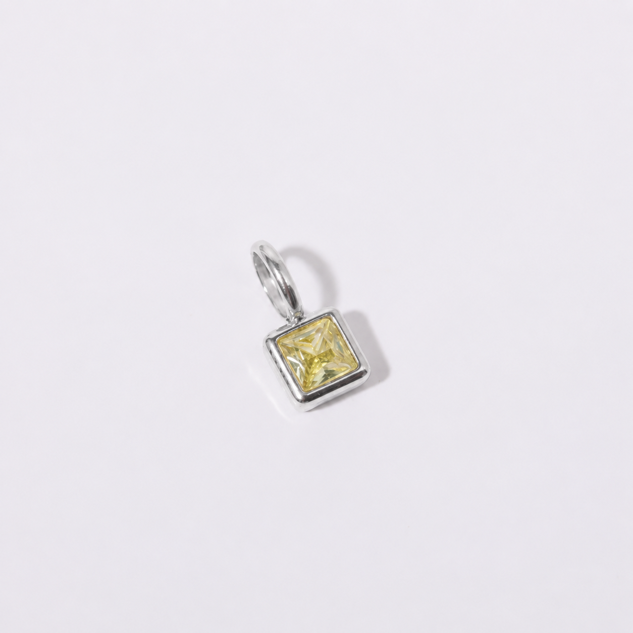 Silver August charm
