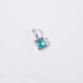 Silver December charm