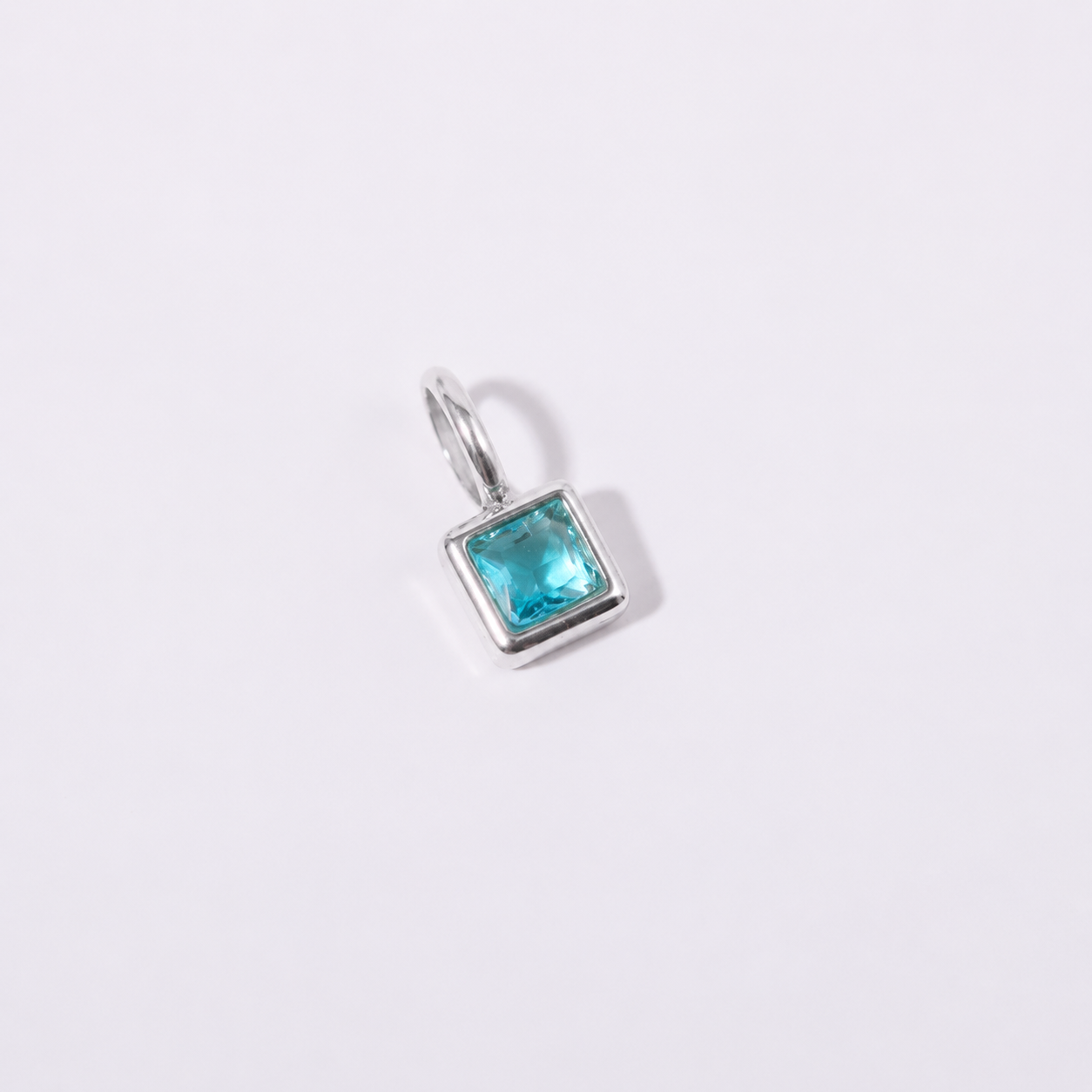 Silver December charm