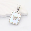Silver Taurus charm