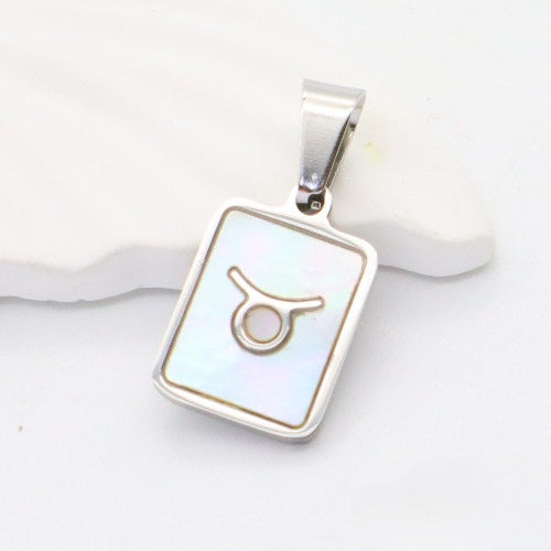 Silver Taurus charm