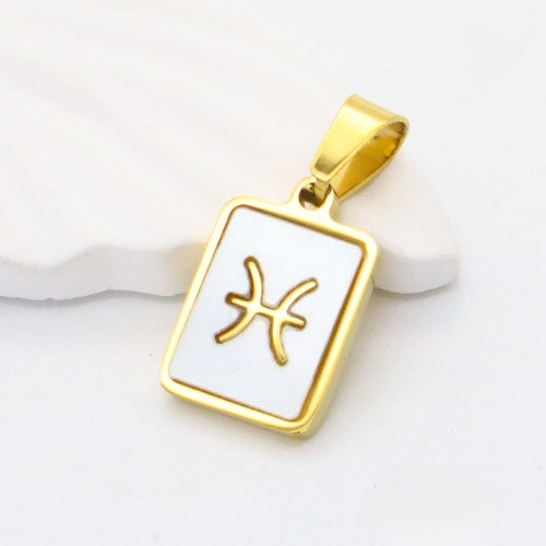 Gold Pisces charm
