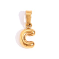 Gold C charm
