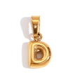 Gold D charm