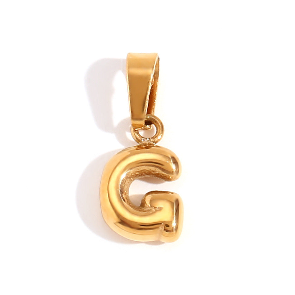 Gold G charm