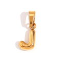 Gold J charm