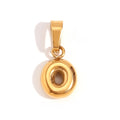 Gold O charm