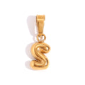 Gold S charm