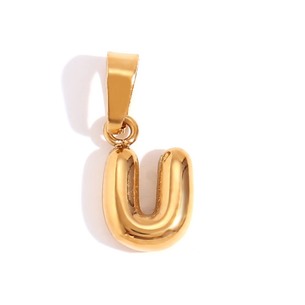Gold U charm