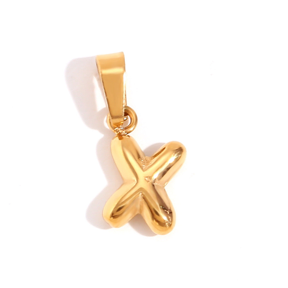 Gold X charm