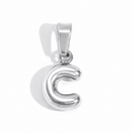 Silver C charm