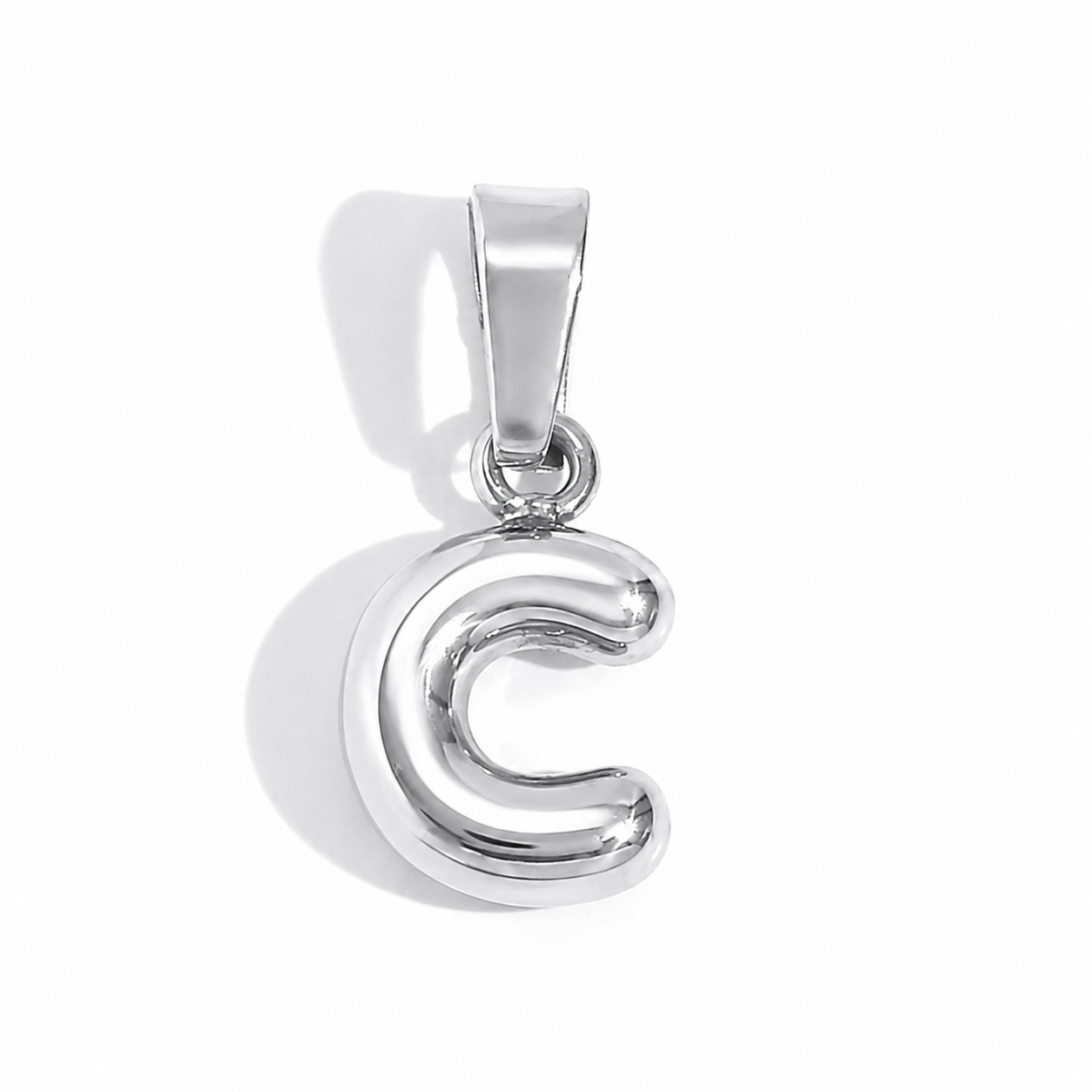 Silver C charm
