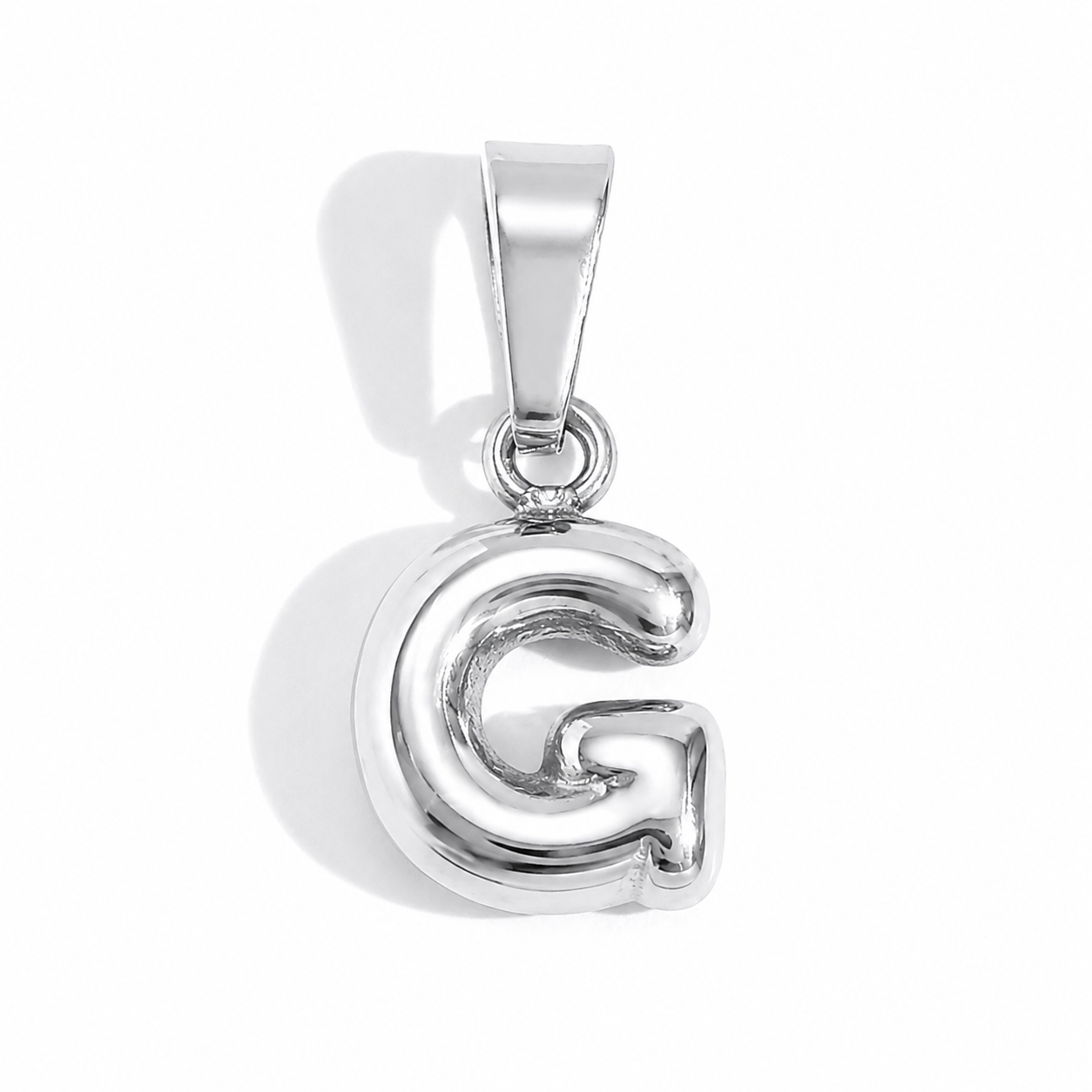 Silver G charm