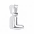 Silver L charm