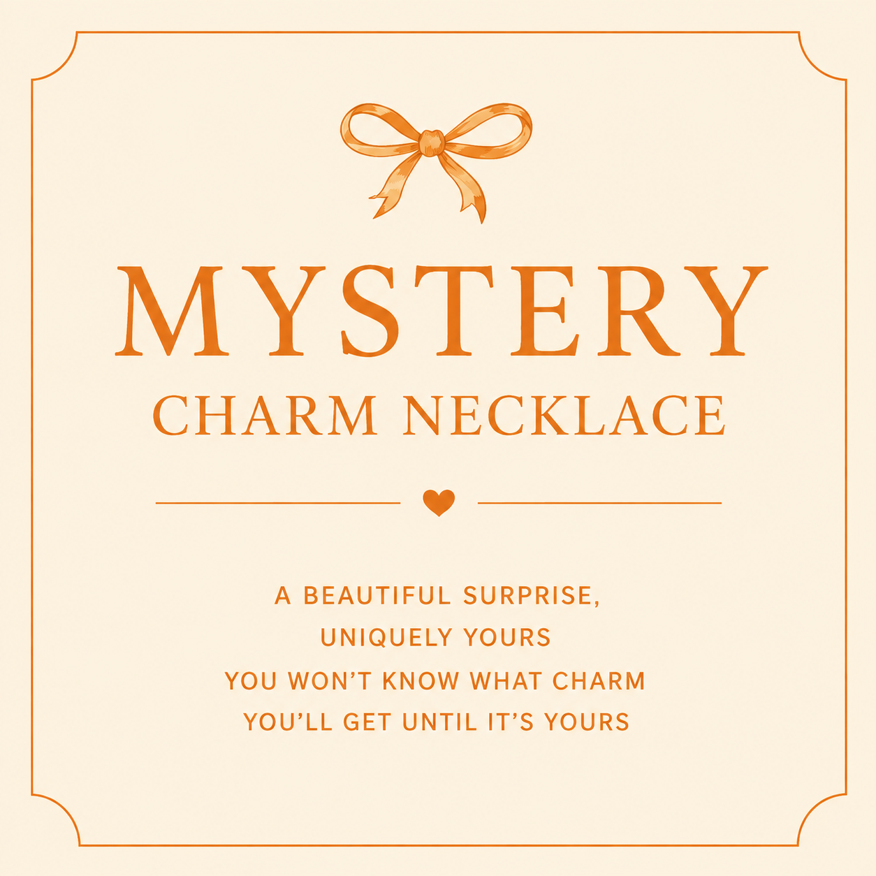 Gold Mystery Charm Necklace