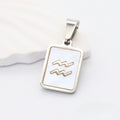 Silver Aquarius charm