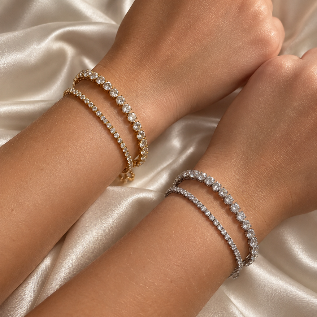 Gold Mini Tennis Bracelet