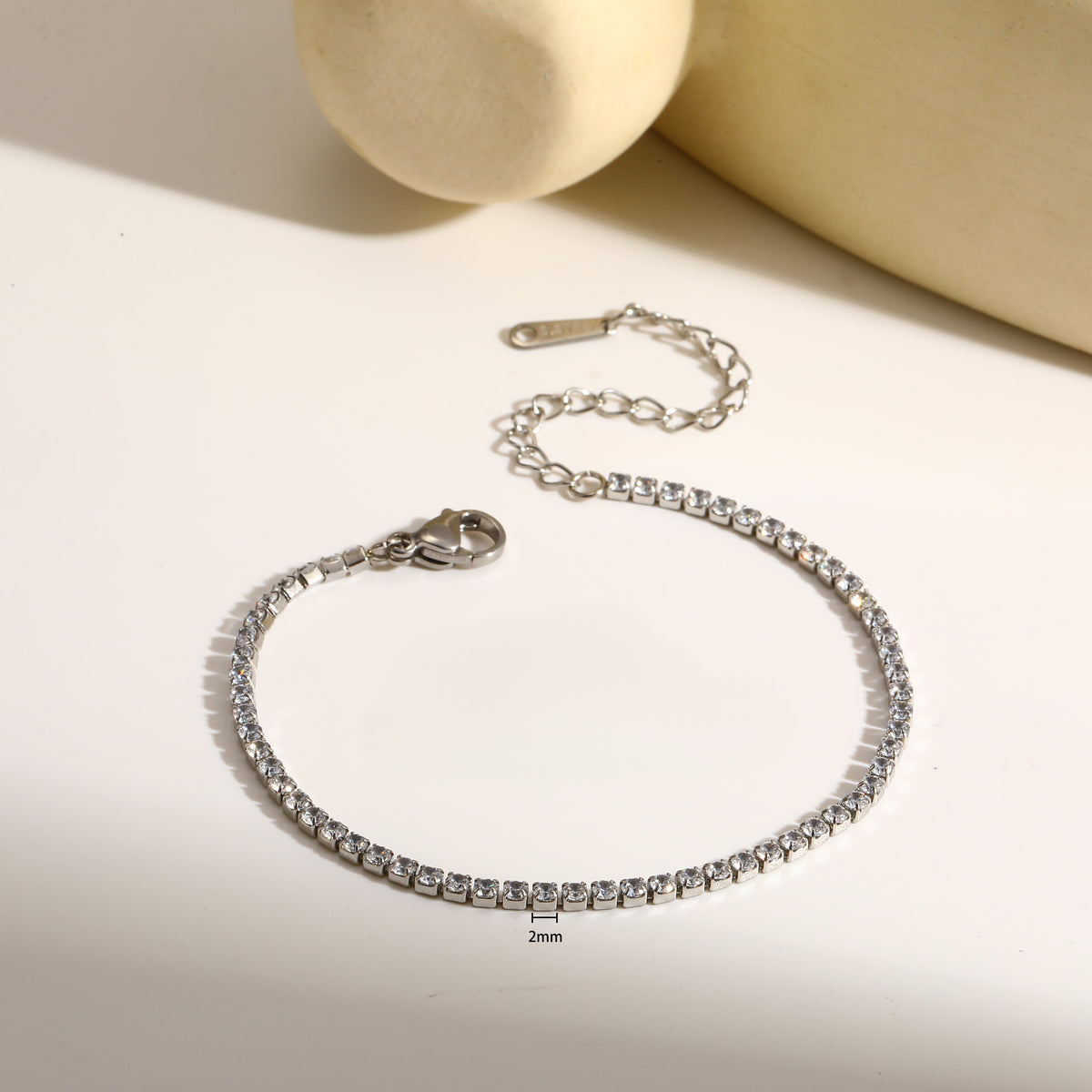 Silver Mini Tennis Bracelet
