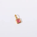 Gold July charm
