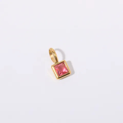 Gold July charm