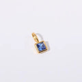Gold September charm