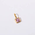 Gold October charm